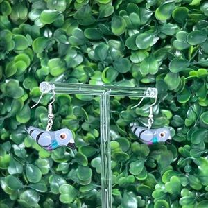 Pigeon earrings